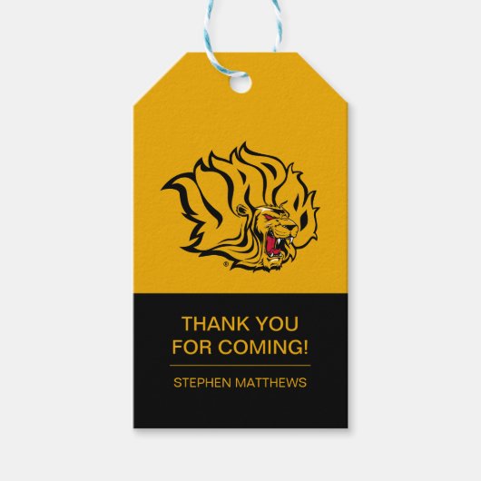 UAPB Golden Lions Afstuderen Cadeaulabel (Voorkant)