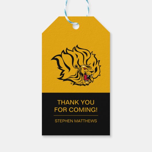 UAPB Golden Lions Afstuderen Cadeaulabel (Achterkant)
