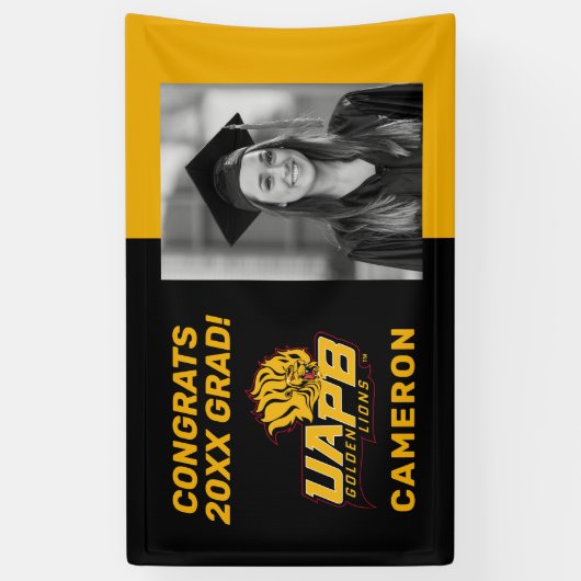 UAPB Golden Lions Afstuderen Spandoek (Verticaal)