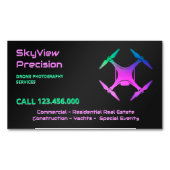 UAV Drone fotografie Magnetisch Visitekaartje (Voorkant)