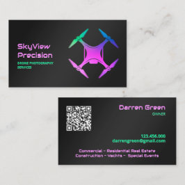 UAV-luchtdrone QR Visitekaartje