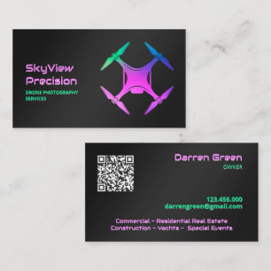 UAV-luchtdrone QR Visitekaartje