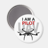 UAV Quadpilot Quadcopter Pilot Magneet (Voorkant / Achterkant)