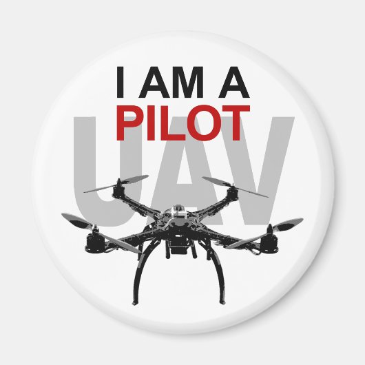 UAV Quadpilot Quadcopter Pilot Magneet (Voorkant)
