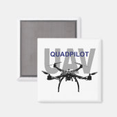 UAV Quadpilot Quadcopter Pilot Magneet (Voorkant / Achterkant)