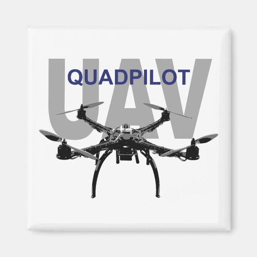 UAV Quadpilot Quadcopter Pilot Magneet (Voorkant)