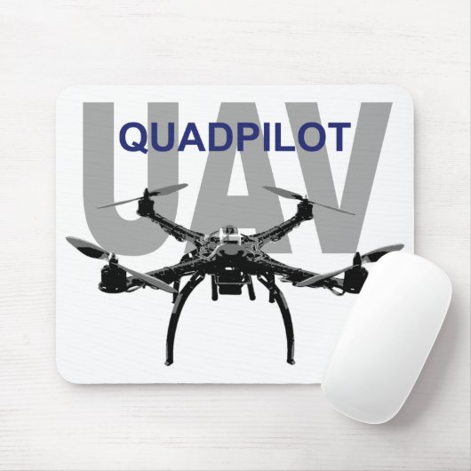 UAV Quadpilot Quadcopter Pilot Muismat (Met muis)