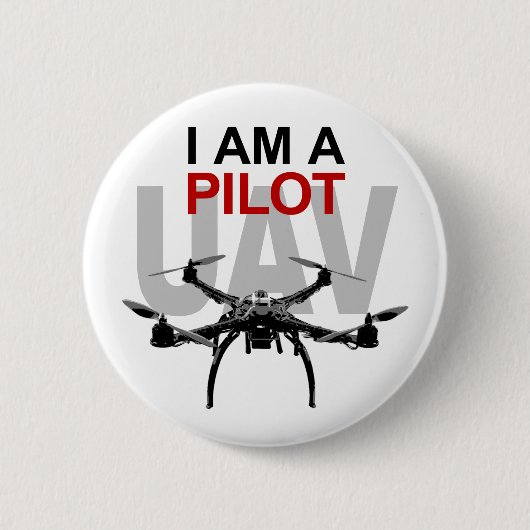 UAV Quadpilot Quadcopter Pilot Ronde Button 5,7 Cm (Voorkant)