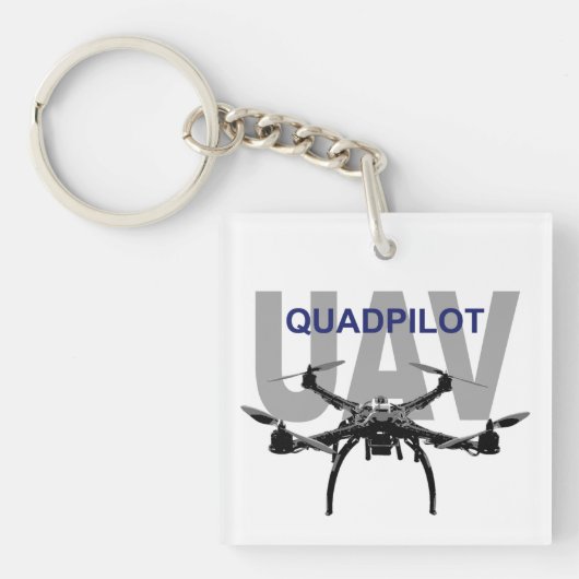 UAV Quadpilot Quadcopter Pilot Sleutelhanger (voorkant)