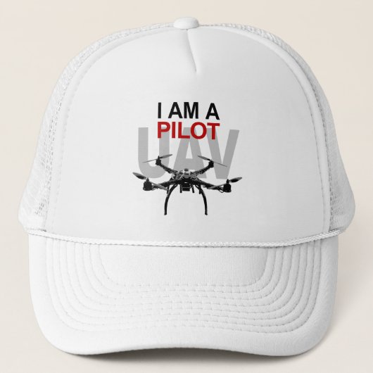 UAV Quadpilot Quadcopter Pilot Trucker Pet (Voorkant)