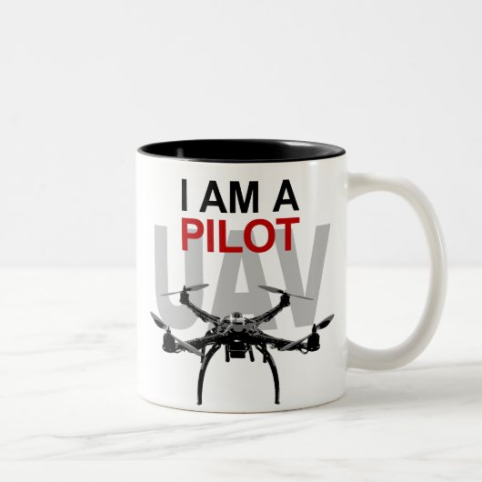 UAV Quadpilot Quadcopter Pilot Tweekleurige Koffiemok (Rechts)