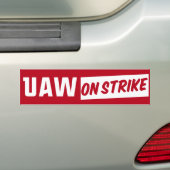 UAW in staking 2023 United Auto Workers Union Bumpersticker (Op auto)