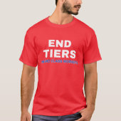 UAW-staking - End Tiers geen 2e klas werknemers T-shirt (Voorkant)