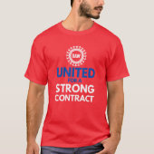 UAW-staking - United voor een sterk contract T-shirt (Voorkant)