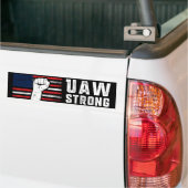 UAW Sterke Verenigde Auto Arbeiders Unie Bumpersticker (Op Truck)