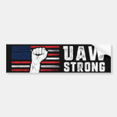 UAW Sterke Verenigde Auto Arbeiders Unie Bumpersticker (Voorkant)