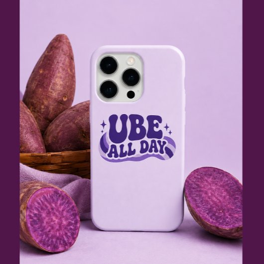 Ube All Day iPhone 15 hoesje Pro Case