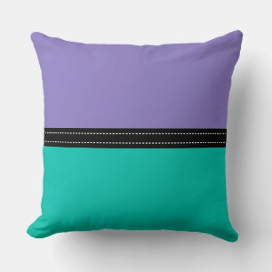 Ube & Amazonite Solid Color Background Kussen