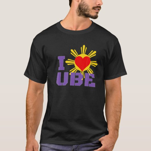 Ube Bae I Love Your Way Filippino Food T-shirt (Voorkant)