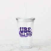 Ube de hele dag Tumbler Acryl Drinkbeker (Voorkant)