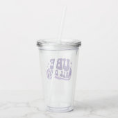 Ube de hele dag Tumbler Acryl Drinkbeker (Achterkant)