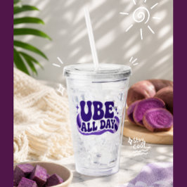 Ube de hele dag Tumbler Acryl Drinkbeker