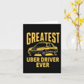 Uber-chauffeur ooit Uber-chauffeur grappig 3  Kaart (Gele Bloem)