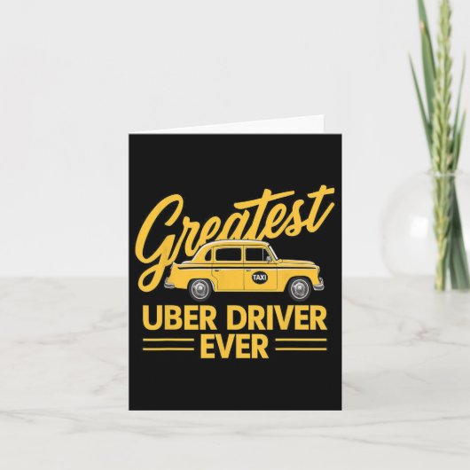 Uber-chauffeur ooit Uber-chauffeur grappig 4  Kaart (Voorkant)