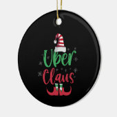 Uber Claus Funny Santa Family Matching Gift Keramisch Ornament (Links)