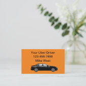 Uber Driver Bold Simple Visitekaartjes (Staand voorkant)
