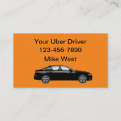 Uber Driver Bold Simple Visitekaartjes (Voorkant)