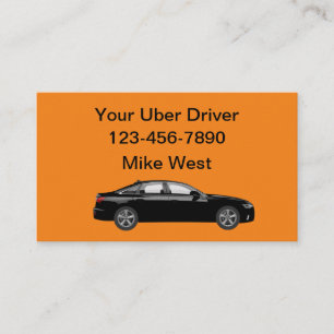 Uber Driver Bold Simple Visitekaartjes