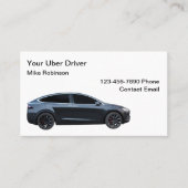 Uber Driver Eenvoudig Visitekaartjes Ontwerp (Voorkant)