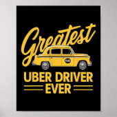 Uber Driver Ever Uber Driver Grappig 4 Poster (Voorkant)