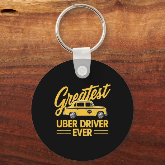 Uber Driver Ever Uber Driver Grappig 4 Sleutelhanger (Voorkant)