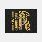 Uber Driver Ever Uber Driver Grappig Fleece Deken (Voorkant (Horizontaal))