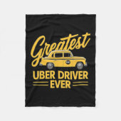 Uber Driver Ever Uber Driver Grappig Fleece Deken (Voorkant)