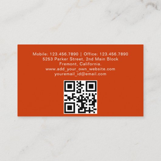 Uber Driver Professioneel Zwart Minimalist Visitekaartje (Achterkant)