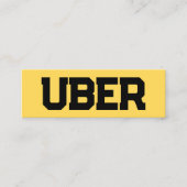 Uber Driver QR Mini Visitekaartje (Voorkant)