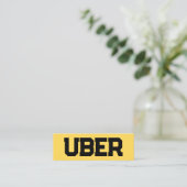 Uber Driver QR Mini Visitekaartje (Staand voorkant)
