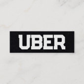 Uber Driver QR Mini Visitekaartje (Voorkant)