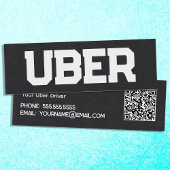 Uber Driver QR Mini Visitekaartje