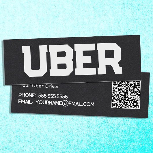 Uber Driver QR Mini Visitekaartje
