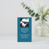 Uber Driver Ride Hailing Visitekaartjes (Staand voorkant)