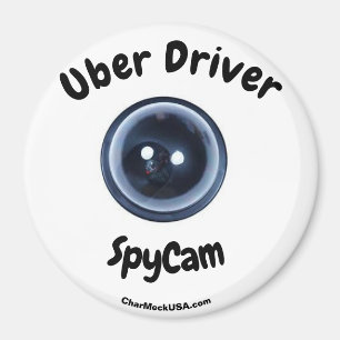 Uber Driver SpyCam grote magneet
