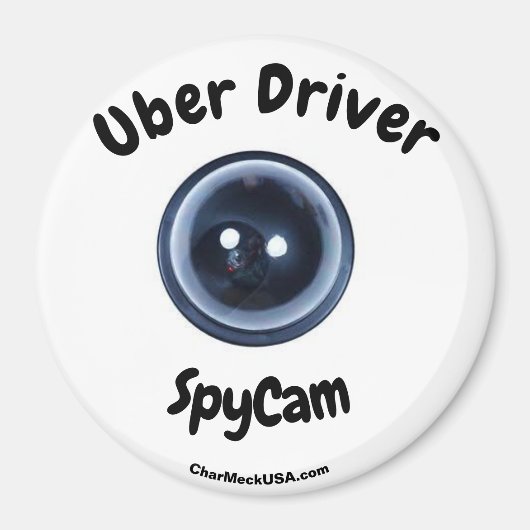 Uber Driver SpyCam grote magneet (Voorkant)