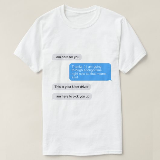 Uber Driver Text T-shirt (Design voorkant)
