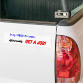 Uber Drivers Bumpersticker (Op Truck)