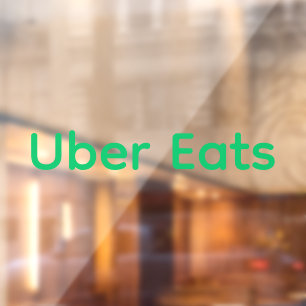 Uber eet bezorger venster sticker