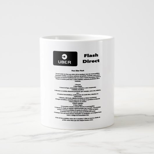 Uber Flash Direct Diretrizes Grote Koffiekop (Voorkant)